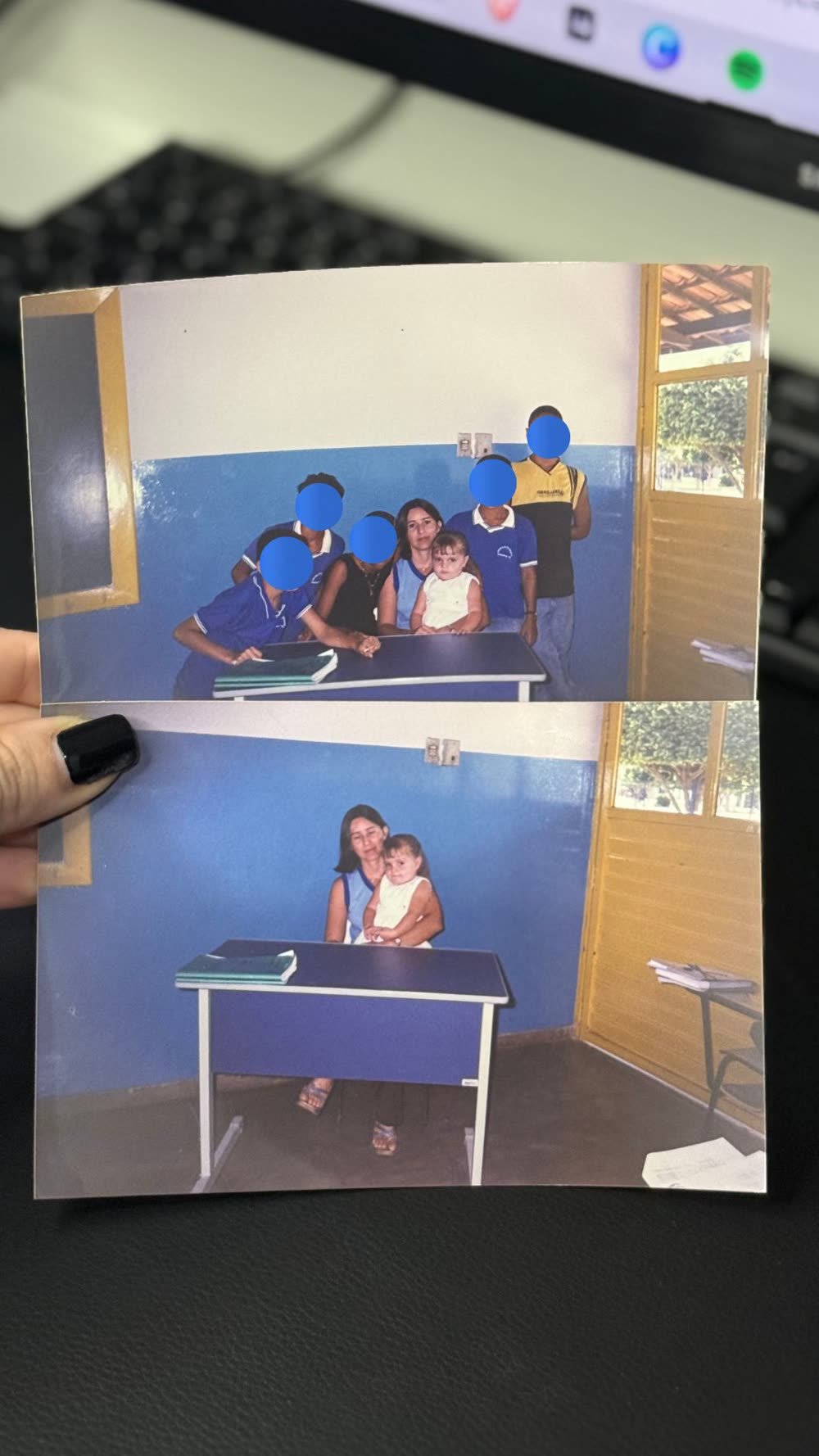 Eu criança com a minha mãe